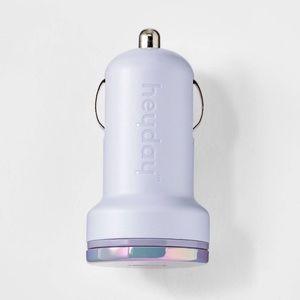 New Light Purple Single Port USB-C 30W Car Charger